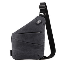 Men&#39;s Design Feeling Canvas Satchel Chest Bag Casual Multifunction  Sling Bag Ma - £42.66 GBP