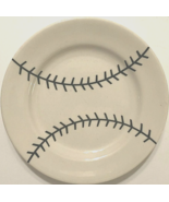 Vintage 1940&#39;s Sterling China White Baseball Pattern Dessert Salad Plate... - £26.30 GBP