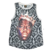 Notorious BIG Biggie Tank Top Jersey Shirt Mens Small Gray Brooklyn Mint - $9.82