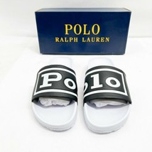 Polo Ralph Lauren Cayson POLO Spell Out  Logo Pool Slide New In Box - £60.85 GBP