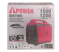 USED - A-iPower GXS1500i 1500-Watt Gasoline Powered Inverter Generator - £199.83 GBP