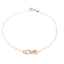 Maya Brenner Designs Rose Gold Plated Love Bracelet - £21.30 GBP