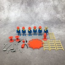 Playmobil Fire Fighters/Fire Brigade w/Gas Mask-Vintage Figures Some 340... - $24.49