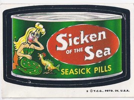  1973/4/ 5th S Topps Wacky Package Sticker Sicken Of The Sea - £1.53 GBP