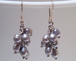 Earrings sterling cultured rice pearls gray thumb155 crop