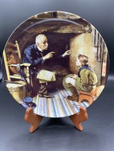 1988 8.5" Norman Rockwell The Veteran Collector Plate with Box and Cert Knowles - $15.79