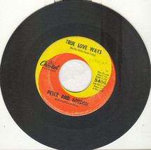 Peter and Gordon 45 rpm &quot;True Love Ways - £2.38 GBP