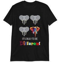 Autism Awareness Day Shirt, It&#39;s Ok to Be Different T-Shirt Dark Heather - £15.33 GBP+