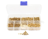  M2 Machine Screws Set: 750Pcs, Truss &amp; Phillips Heads, Copper (Yellow) - $16.03