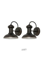 Jameson 1-Light Oil Rubbed Bronze Outdoor Wall Lantern Sconce (2-Pack) - $84.70 CAD