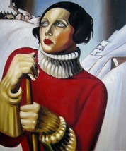 36x48 inches Rep. Tamara De Lempicka Oil Painting Canvas Art Wall Decor ... - $300.00