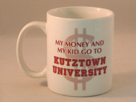 Coffee Mug - Kutztown University - White Ceramic - Preowned - £6.05 GBP
