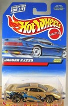 1999 Hot Wheels Mainline/Collector #1082 JAGUAR XJ220 Gold w/Gold 3 Spoke Wheels - $8.50