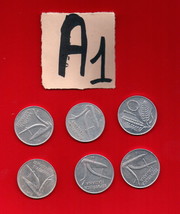 lot 10 lire italian republic italy 6 coins 1955 1973 1979 1980 1982-
show ori... - £11.86 GBP