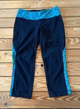 Athleta Women’s Cropped leggings size M Blue T1 - £13.93 GBP