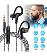 3.5mm In-Ear Wired Earbuds Sports Running Earphone Over Ear Hook Headpho... - €5,02 EUR