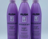 3 x Rusk Sensories Bright Conditioner Chamomile &amp; Lavender 8.5 oz - READ... - $18.99