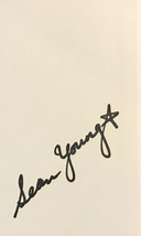 SEAN YOUNG AUTOGRAPHED Hand SIGNED 3x5 INDEX CARD w/COA BLADE RUNNER ACE... - £18.82 GBP