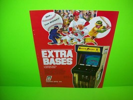 EXTRA BASES Arcade FLYER Original 1980 Video Game 1-Sided Artwork Baseball Theme - £16.89 GBP