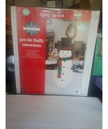December Home Pre-lit Fluffy Snowman 7 Countc7 Clear Lights Easy Assembl... - $2,240.78 MXN