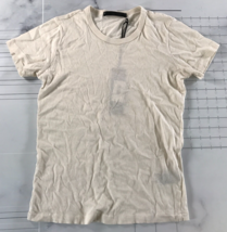 Jenni Kayne T Shirt Dress Women Extra Small Cream Short Sleeve Slim Fit Cotton - £117.00 GBP