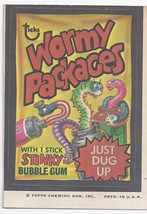  1973/4th S Topps Wacky Package Sticker Wormy Packages - £1.53 GBP
