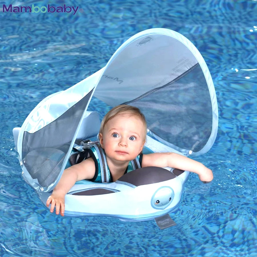 Mambobaby Baby Float With Roof Chest Swimming Ring Non-Inflatable Buoy Toddler - £78.80 GBP+