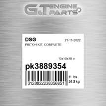 PK3889354 Piston Kit, Complete Fits Dsg (New Aftermarket) - $561.40