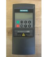 Siemens SE6420 MM420 VFD INPUT:1 OR 3Φ, OUT: 3Φ 1 HP 3.9 A 230V, USED TE... - $125.00