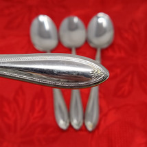 Set of 4 Tbsp Oneida Cube SHERATON Teaspoons Stainless Flatware 7 1/4&quot; - $39.98