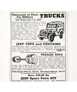 1949 American Auto Parts Military Trucks Jeeps Advertisement Automobilia... - $27.41 CAD