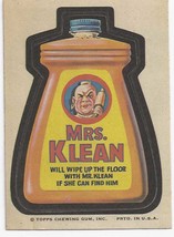  1967/8th S TOPPS WACKY PACKAGE STICKER MRS KLEAN - $35.76 MXN