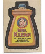  1967/8th S TOPPS WACKY PACKAGE STICKER MRS KLEAN - $35.76 MXN