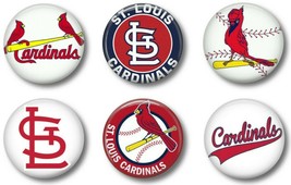 St. Louis Cardinals six 1 inch button sport pin badge baseball team Pin ... - £9.38 GBP