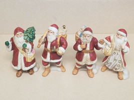 Brinn&#39;s Set of Four (4) Nostalgic Santa Bisque Figurines (NEW) - $29.65