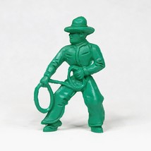 Lido Green Cowboy with Lasso Figure Vintage 1950s Soft Plastic Western Set - $180.96 MXN