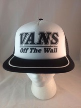 Trucker style hat by VANS black white adjustable size New with tag - £11.95 GBP