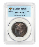 1860-O 50c PCGS MS65 ex: D.L. Hansen - £5,084.87 GBP