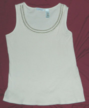Womens J H Collectibles Brand Khaki Casual Pullover Vest size 2X / 42x27 - £10.27 GBP