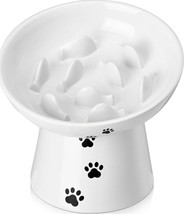 Y YHY Cat Slow Feeder, 6 Inches Cat Food Bowl Elevated Dog - £26.28 GBP
