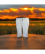 Lane Bryant White Pedal Pusher Capri Pants Women 22 MidRise 5 Pocket Str... - $27.72