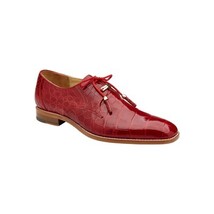 Belvedere Men's Shoes Lago Genuine Alligator Plain Toe Tassel Red 14010 image 5