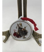 Vintage Norman Rockwell Eckerd Drug Store  Christmas Ornament Santa with... - $15.99