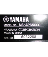 Yamaha NS-AP6500C Center Speaker Home Theater Surround System Single Black - $903.04 MXN
