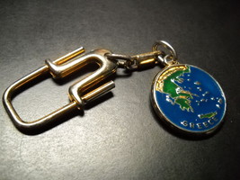 Parthenon Greece Key Chain Parthenon on One Side Greek Map on the Other Side - $7.99