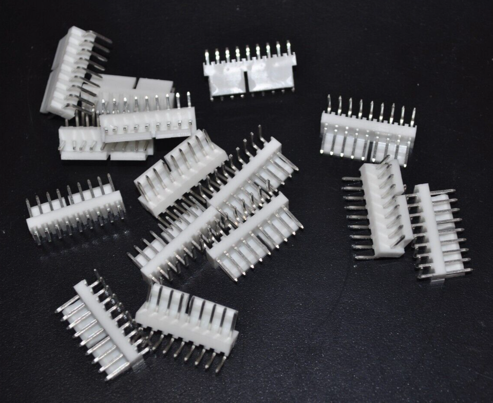 Lot of 15 NEW MOLEX R/A PCB HEADER CONNECTOR 9P TIN FRICTION LOCK 22-05-... - $14.84