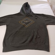 RVCA Men's Gray Drawstring Pullover Hoodie Sweatshirt Measured Chest 48" image 5