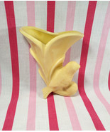 Darling Mid Century McCoy Pottery Butter Yellow Cornucopia with Bird Wal... - £23.71 GBP
