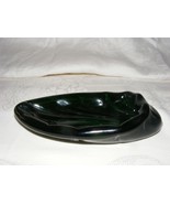 Vintage Dark Green Art Glass Spoon Holder Trinket Tray ? - €30,63 EUR