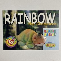 Rainbow Chameleon 1998 Series I 4037 Beanie Babies Official Club Trading... - £1.35 GBP